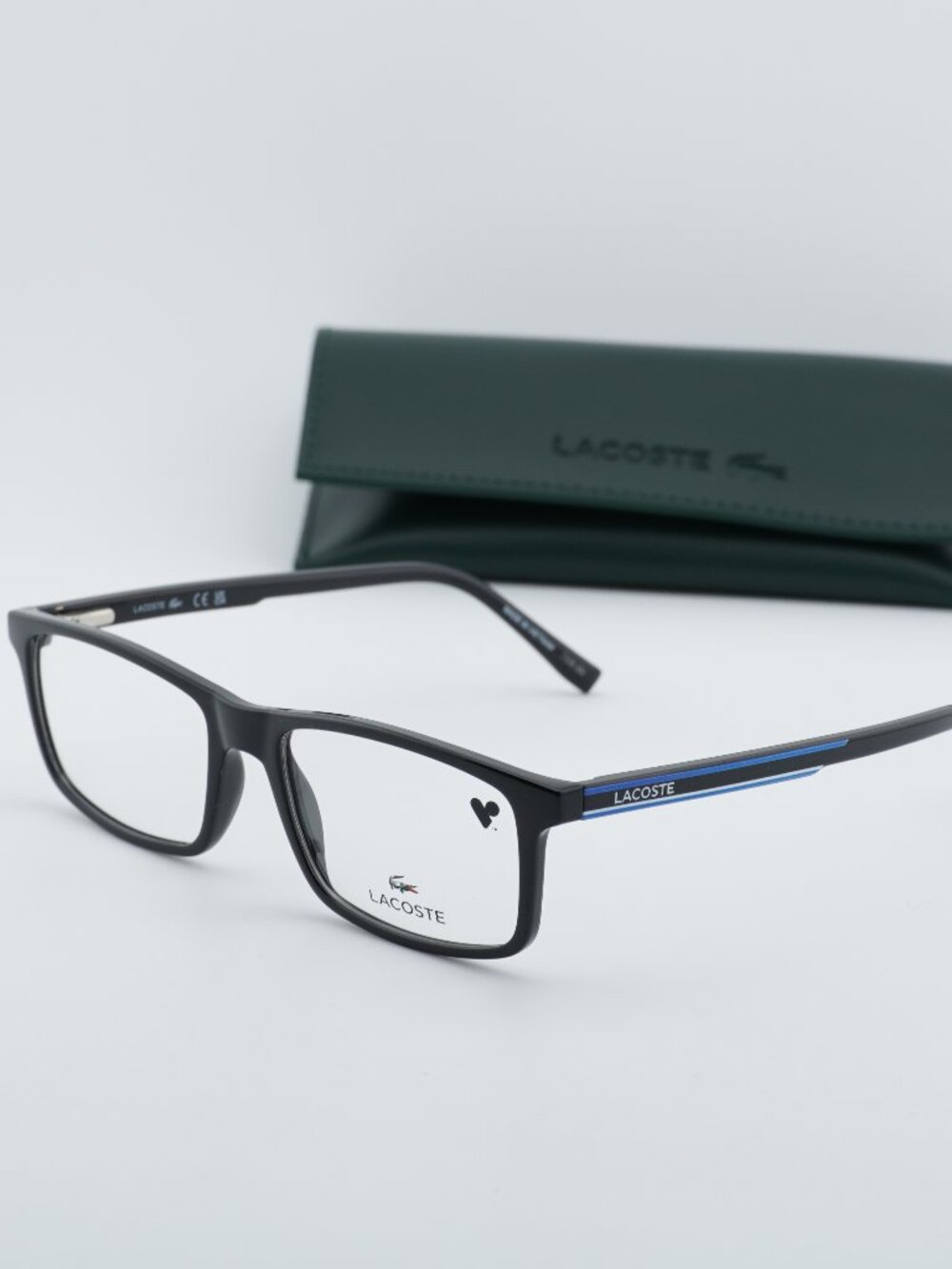 Lacoste L2858 001 Rectangle 54mm Eyeglasses - Black